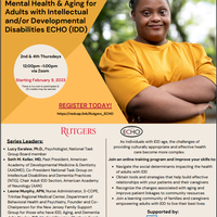Free Zoom series on Mental Health and Aging for Adults with IDD