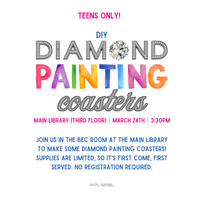 DIY Diamond Coaster Painting