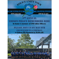 3rd Annual Edison Police Remembers Ride