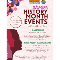 Women's History Month events at Brighton Ave Teen Center
