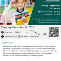 Family Engagement in Literacy Part 3: Partnership - Working Together for Success