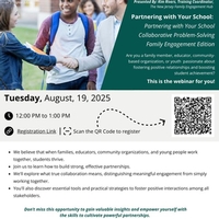 Partnering with Your School:  Collaborative Problem-Solving Family Engagement Edition