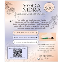 Yoga Nidra Enhanced with Essential Oils